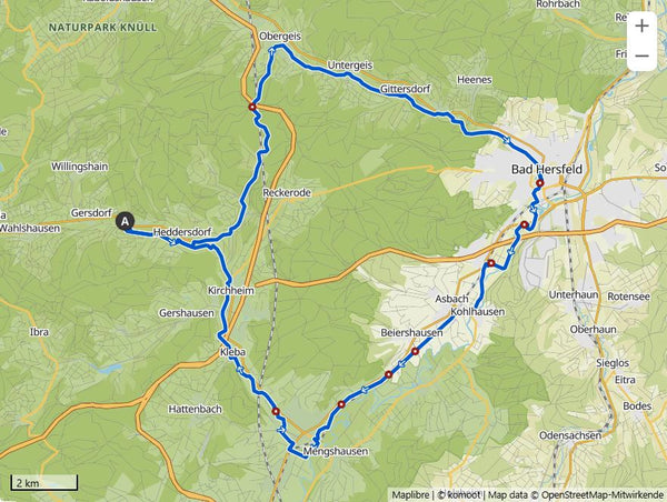 gravel route, fuldaradweg