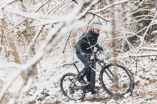 Carver Fahrrad, Winter, MTB, Mountainbike, Schnee, Wald